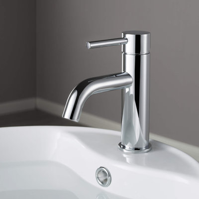 Single-Handle Bathroom Faucet with Pop-Up Drain