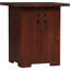 Highlands Solid Wood Pedestal End Table-1690645610