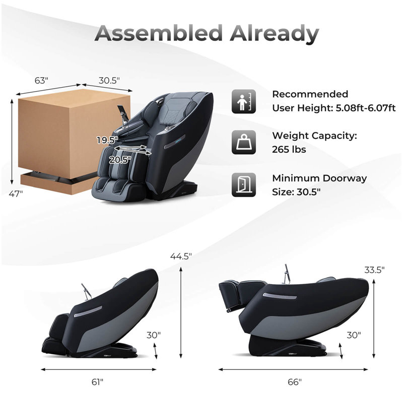 Fauteuil de massage Zero Gravity SL