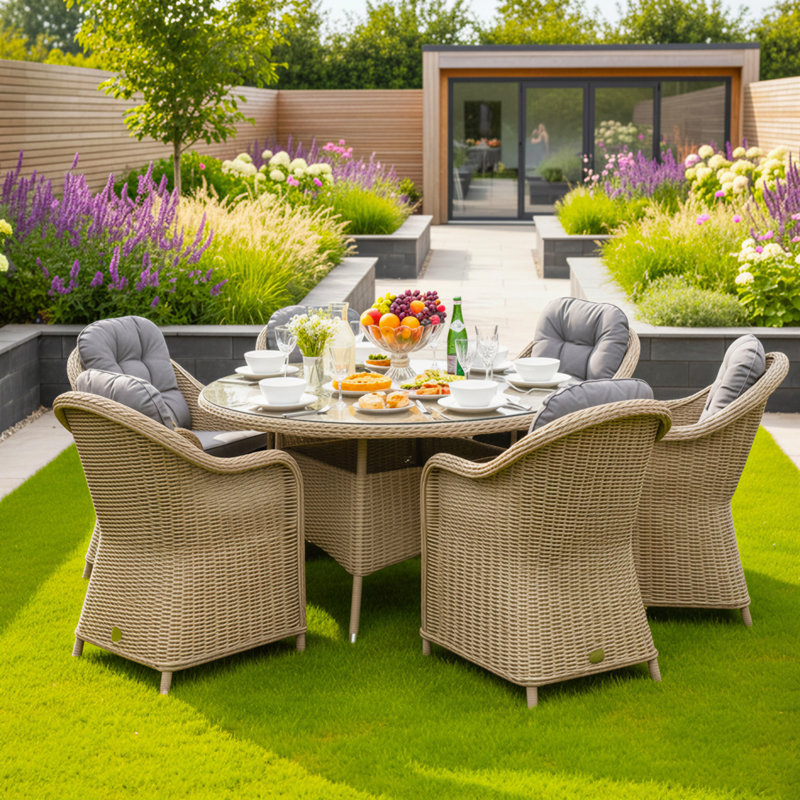 Patio Dining Set, 72cm H x 120cm W x 120cm D, 4