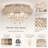 Delainy Metal and Crystal Drum Chandelier-535354130