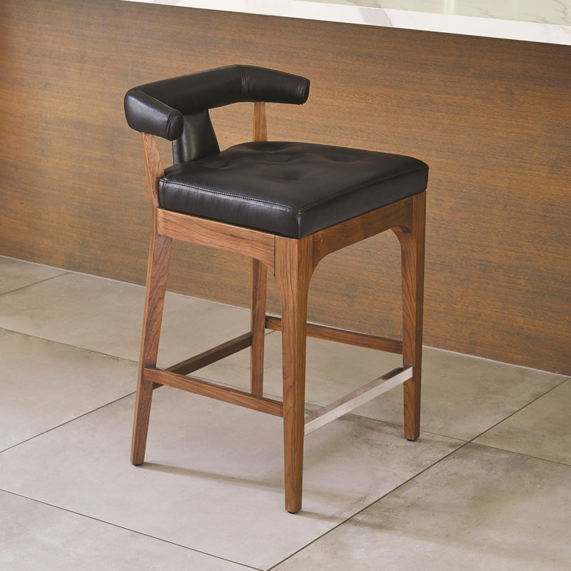 Moderno Stool, Black, Counter Stool (25" Seat Height)