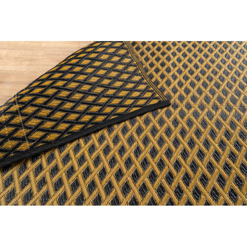 Tapis extérieur diamant, Gold, Rectangle 9' x 12'