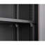 Armoire de rangement pliante noire avec portes verrouillables, tablette réglable, idéale pour le bureau, porte à ressort et armoire de rangement en tube d'acier solide