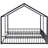 21 Metal Twin House Beds, Black, & Protected Platform 2 Shared In-1173337980