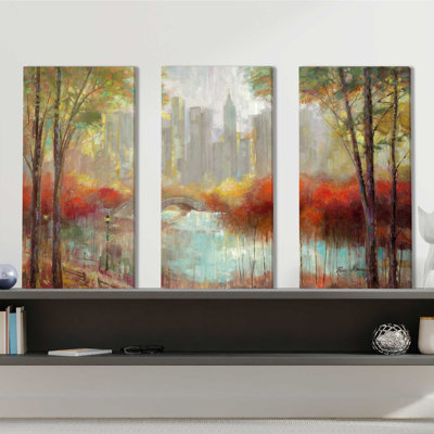 «City View», ensemble de 3 impressions sur toile