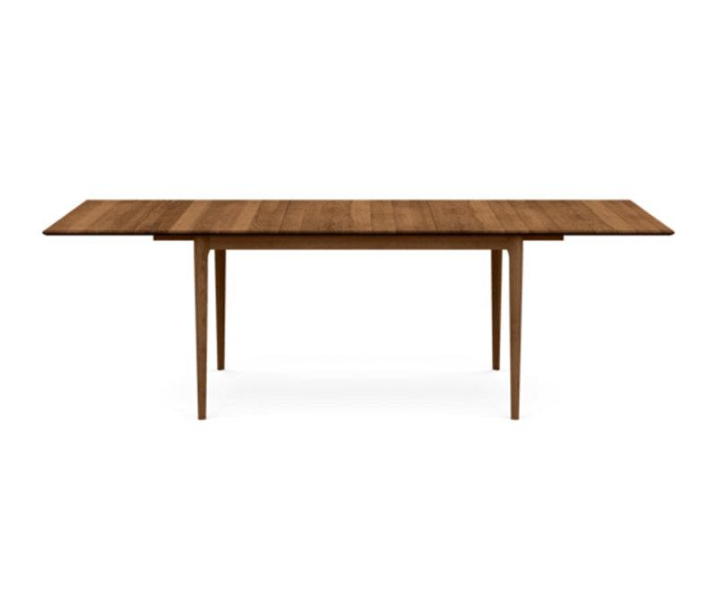 Sarah Four Leg Extension Table, Saddle Cherry, 60" L x 38" W