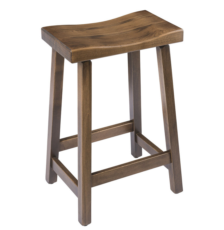 Cambon Solid Wood Counter Stool, Cappuccino, Counter Stool (24" Seat Height)
