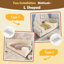 Lit de jour simple rembourré avec lit escamotable YDT, velours beige
