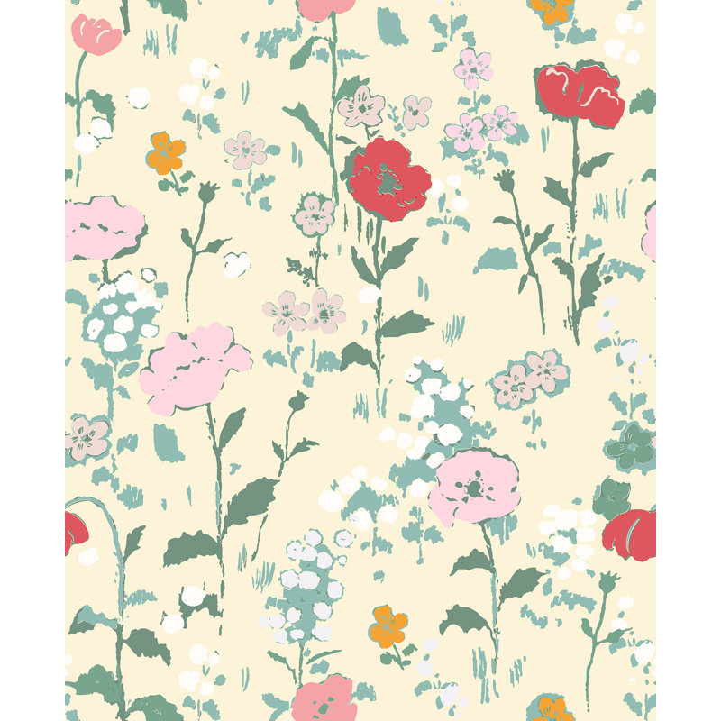 Paule Marrot Floral Wallpaper Double Roll, Cream
