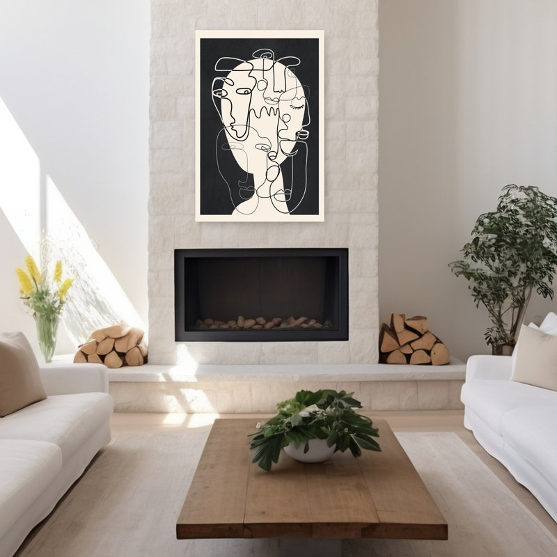 Art contemporain contemporain abstrait, H 48 po x l 32 po