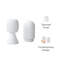 Ensemble de 2 sculptures nuage Cloud Ecomix avec finition durable blanc mat
