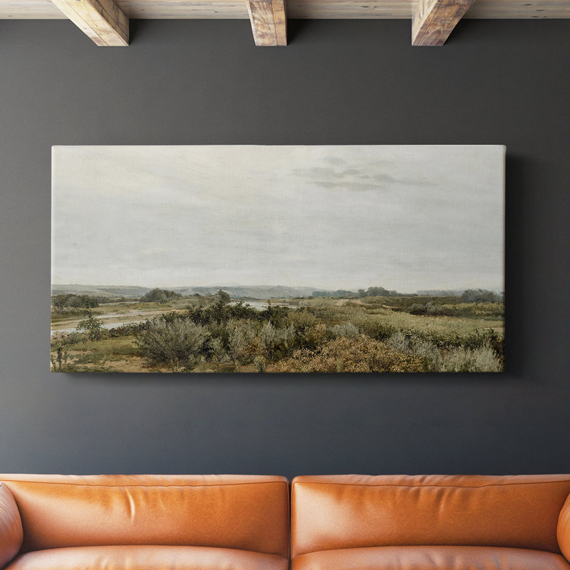 Série paysage - MCXIV - Toile tendue avec châssis - Prêt à accrocher, H 20 po x l 40 po