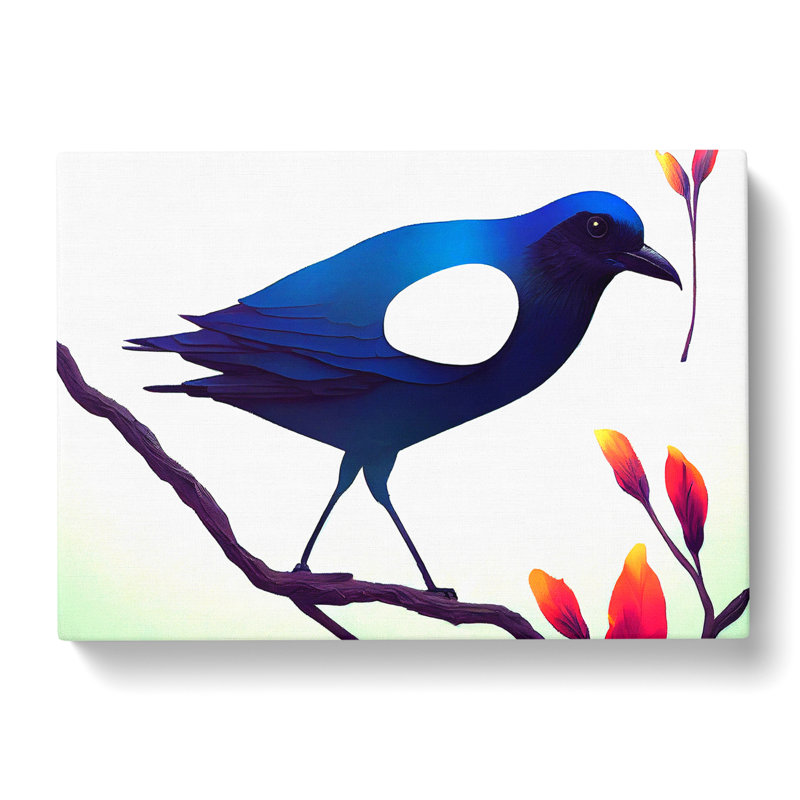 Modern Bird Art - Wrapped Canvas, 50cm H x 76cm W x 3cm D