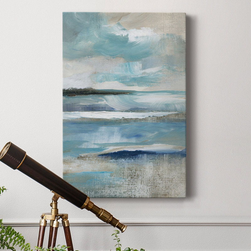 " Distant Drama I " Painting Print, 60" H x 40" W x 1" D