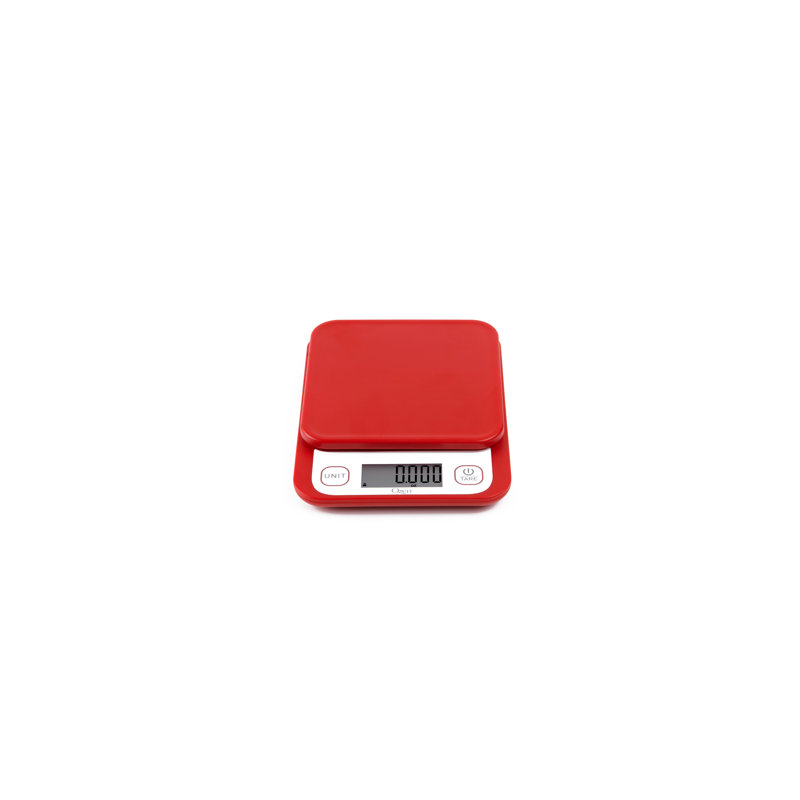 Balance de jardin et de cuisine Ozeri II avec 0,1 g (0,005 oz) 420® Variable Graduation Technology®, Rouge