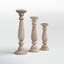 Soteria 3 Piece Wood Tabletop Candlestick Set