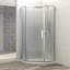 Porte de douche 34-1 / 8 "X 72" Cabine de douche semi-sans cadre à charnière-113930979