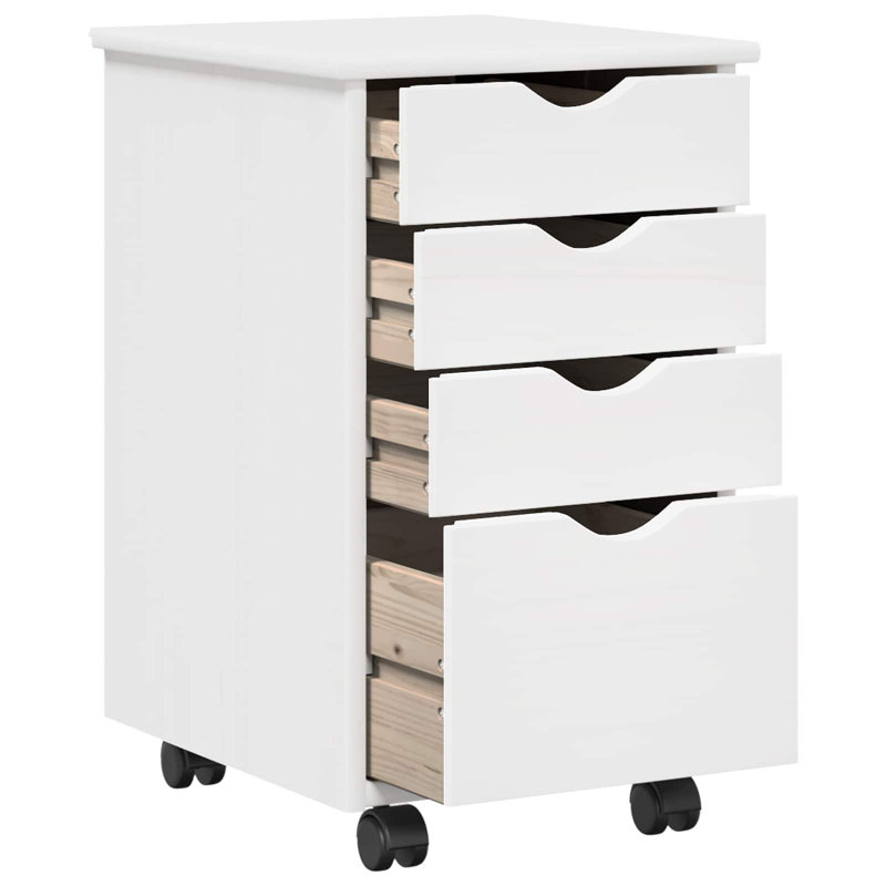 Solid Wood Rectangle Accent Chest, White
