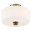 Plafonnier semi-encastré 2 lumières 12,5 po Nula-48425251