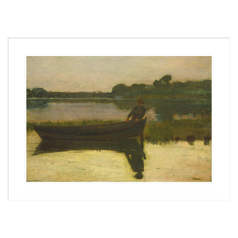 Coucher de soleil par Winslow Homer - estampe numérique encadrée, H 22,12 po x l 29,5 po