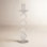 Adrienna Swirl Glass Candlestick Holder