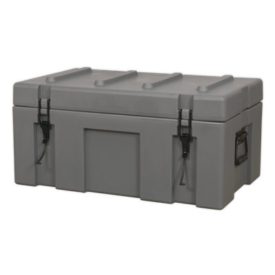 Symple Stuff Oceane 71cm W 62L Water Resistant Plastic Lockable Deck Box in Grey