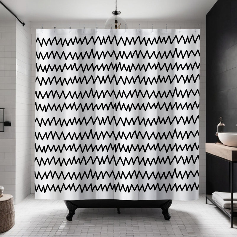 Rideau de douche Coco, Noir