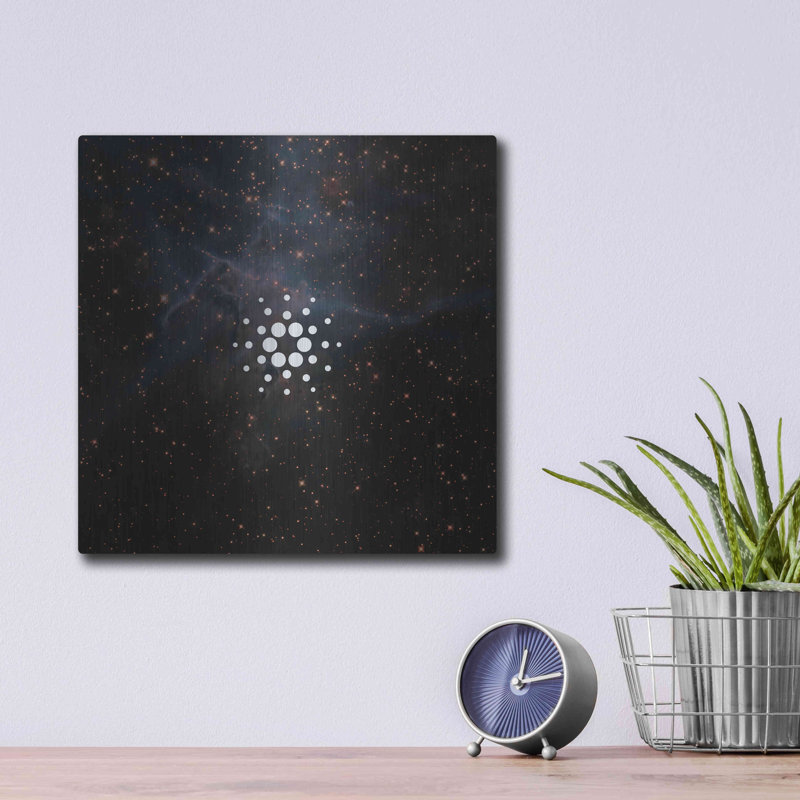 Constellation Cardano, art mural en métal, H 12 po x l 12 po