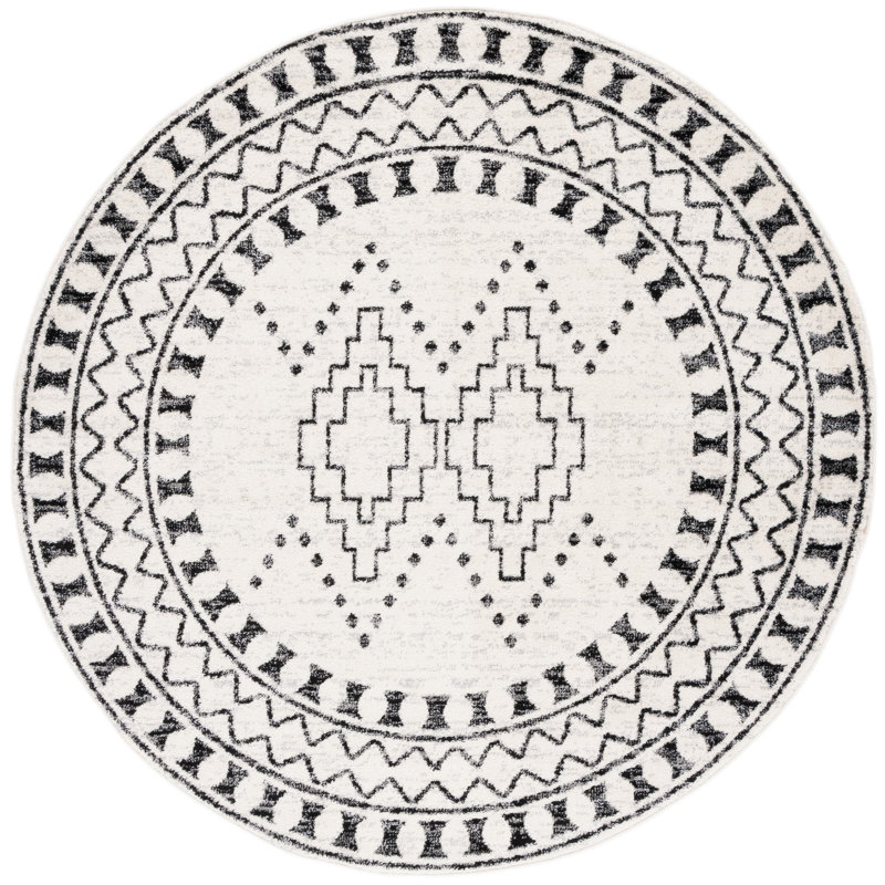 Tulum Performance Southwestern Rug, Round 6'7"