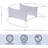 Novelty 2-tier 17" Crescent Moon Floating Shelves
