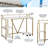 Industrial Writing Desk, Gold