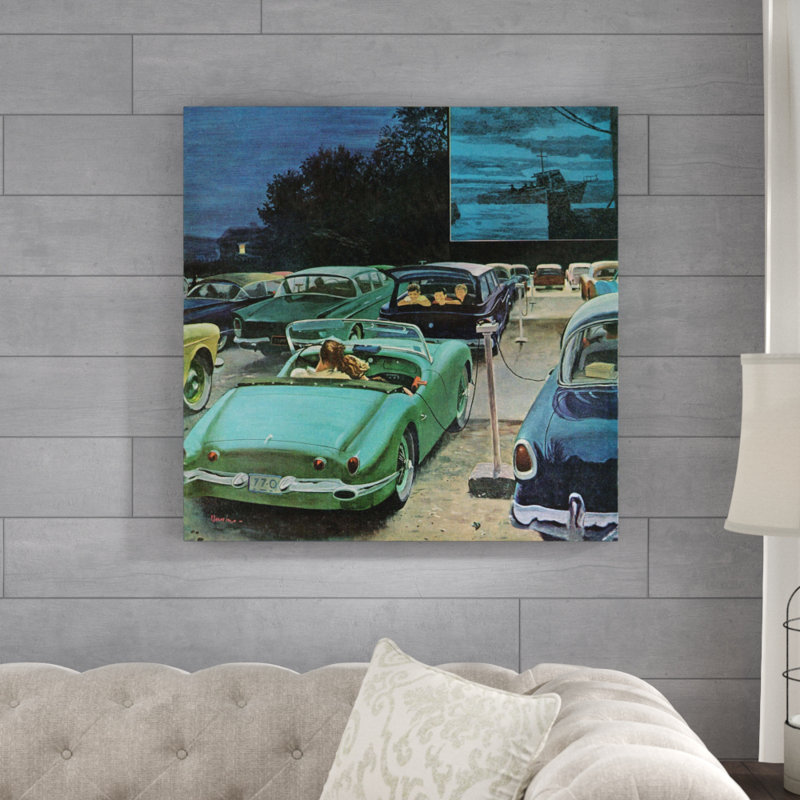 Reproduction d'art sur toile tendue, H 32 po x l 32 po