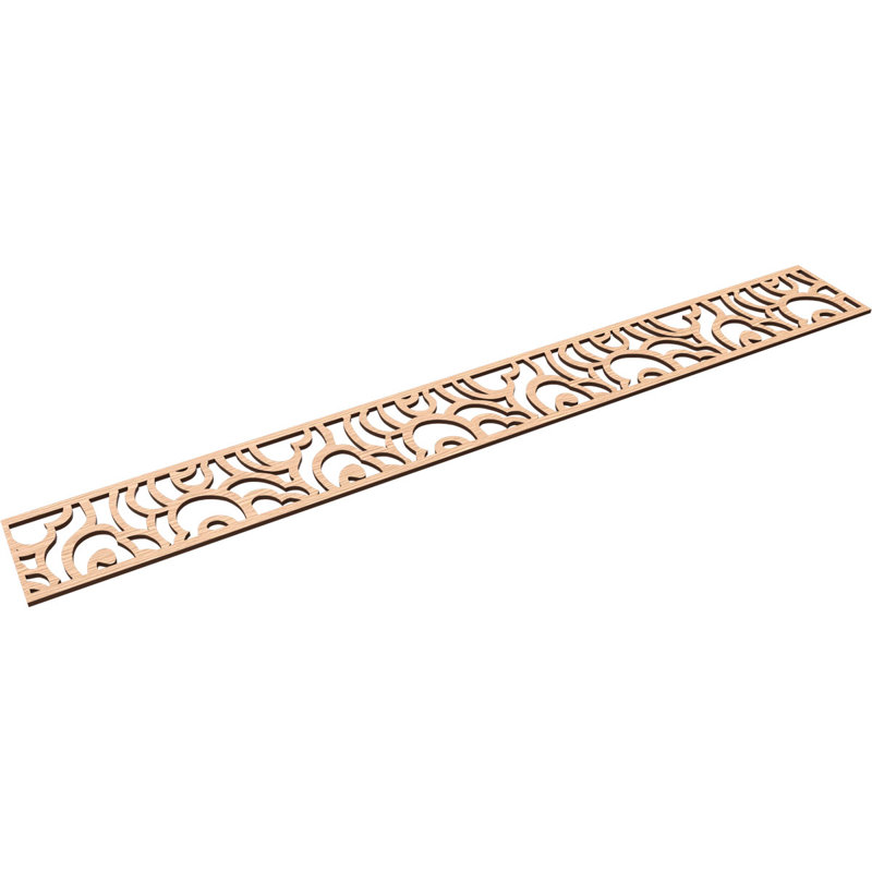 Moulure de panneau Springfield, Chêne rouge, H 6 po x l 46,5 po x P 0,375 po