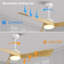 Ventilateur de plafond 52 pouces minimaliste avec moteur à courant continu écoénergétique à 6 vitesses-1554024906-1554024905