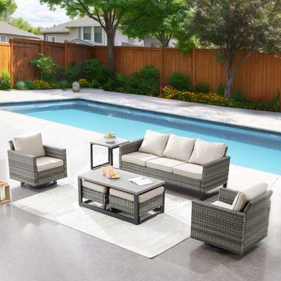 Nazime Vesna 7 Piece Sofa Seating Group with Cushions