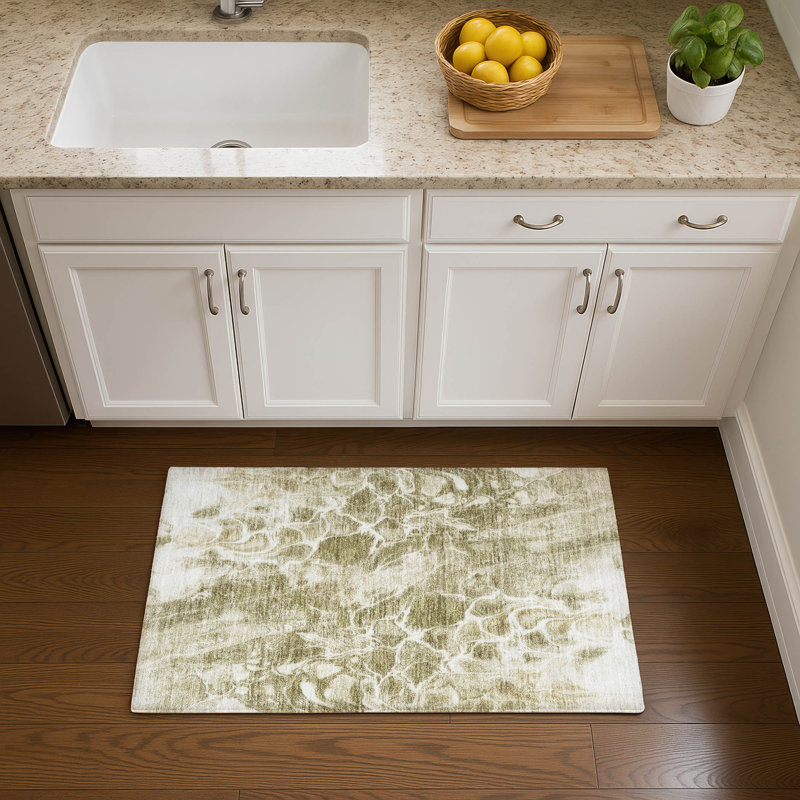 Premium Machine Washable Mayfield AMF1936 Abstract Rug, Rectangle 1'8" x 2'6"