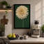 Cream Gerbera Study Botanical - Wrapped Canvas-197000639-197000636