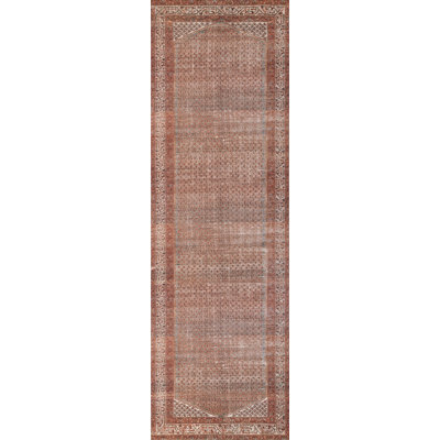 Bungalow Rose Campisi Traditional Oriental Polyester Rust Area Rug