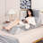 Alwyn Home 7pcs Bed Wedge Pillow Set Adjustable Back Neck Leg Support Memory Foam Grey