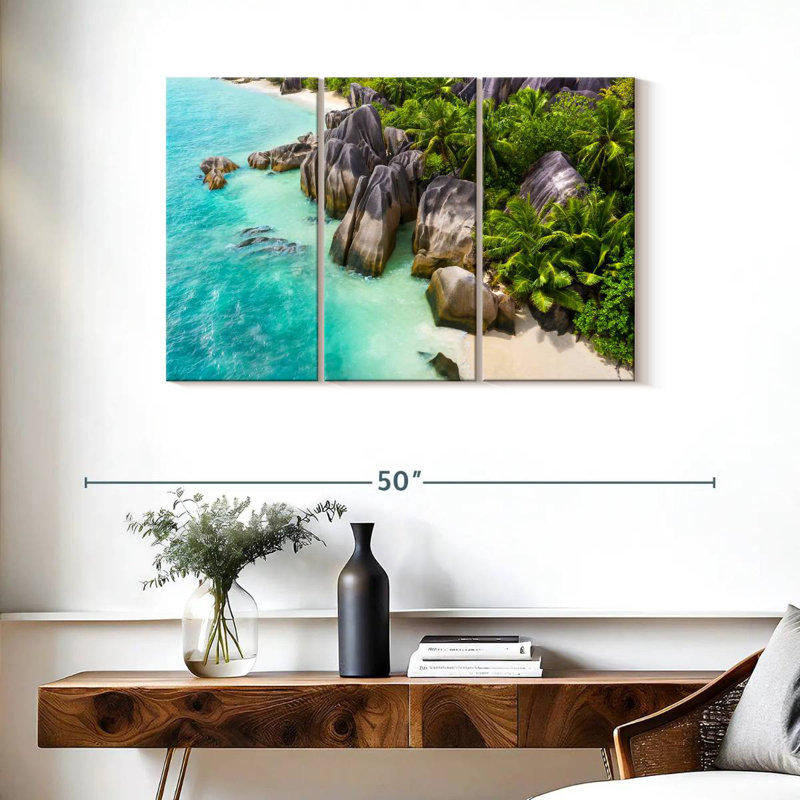 Gillard Scenic Anse Source D'Argent, H 24 po x l 38 po