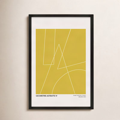 Caila "Geometric Abstraction in Yellow" Print