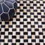 Tapis en cuir noir / ivoire Mahsa Studio-1291479127