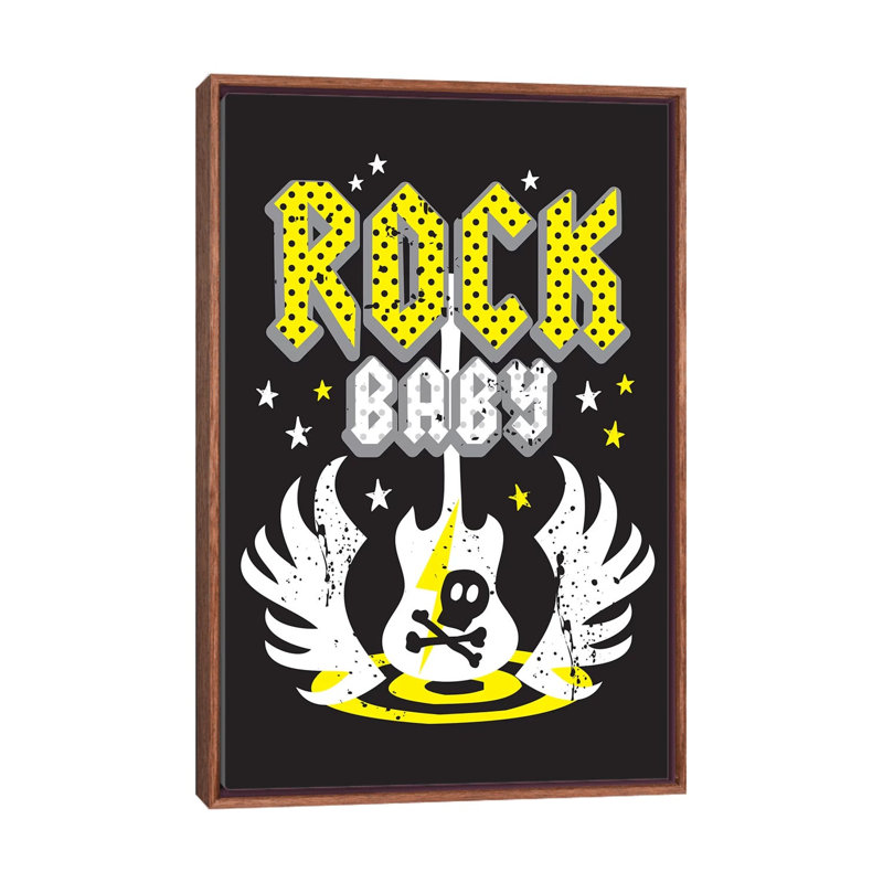 «Little Rock IV» par Lisa White boutons - impression d'art graphique, Pas de tapis, H 40 po x l 26 po x P 1,5 po