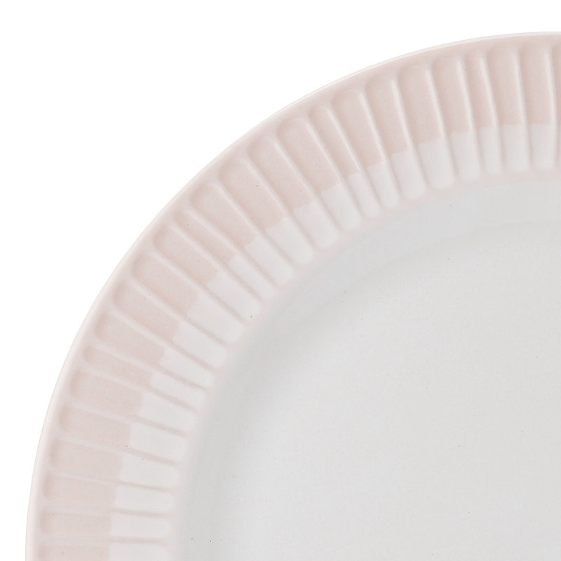 Service de table en grès 12 pièces Rising Up Blush, service pour 4