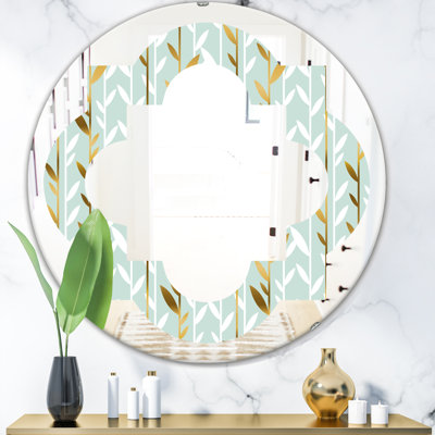 Miroir mural Crystals of Amethyst Leaves