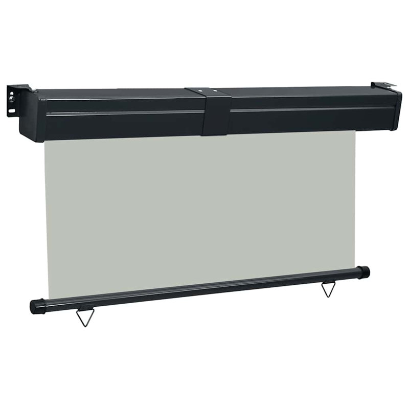 Retractable Side Awning Roll up Window Shade Folding Privacy Screen, Gray, 57.1" W x 98.4" L