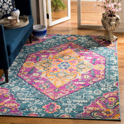 Felty Oriental Orange Area Rug