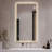 48 in. x 24 in. LED Bathroom Vanity Wall Mirror with Straight-Edge Design, Frosted Glass Finish, Anti-Fog, Dimmable 3 Color Lighting, Copper-Free Silver Glass
