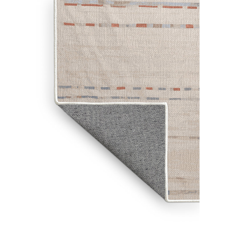 Tapis beige lavable à la machine, Tapis de couloir 2 pi x 5 pi